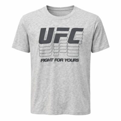 تیشرت یقه گرد UFC رنگ طوسی کد FX2345