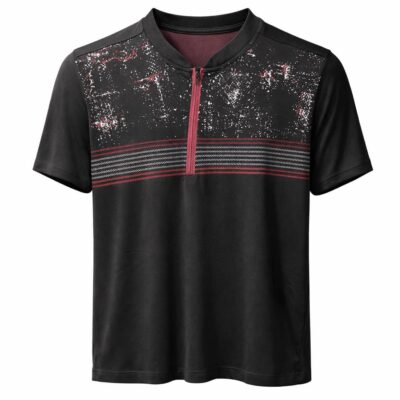 تیشرت یقه گرد نیم زیپ کد 39