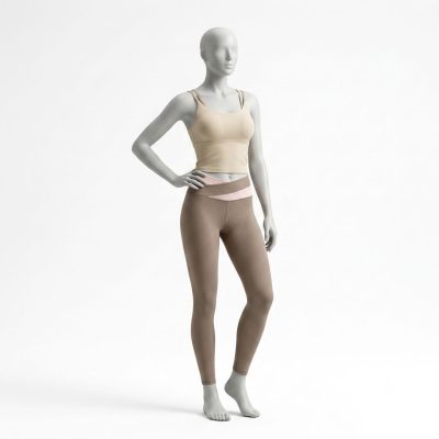 ست نیم‌تنه و لگ ورزشی زنانه نانو (Nano) مدل Cross-Back & V-Waist کد CR004