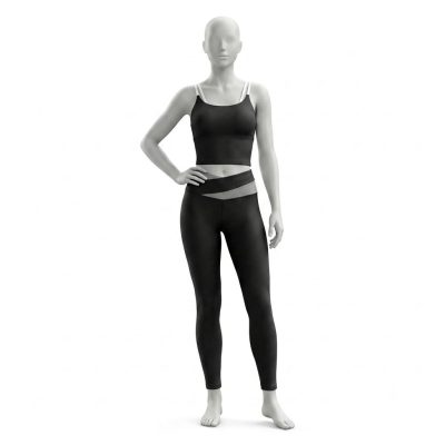 ست نیم‌تنه و لگ ورزشی زنانه نانو (Nano) مدل Cross-Back & V-Waist کد CR003